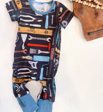 Tools Zipper Grow Romper
