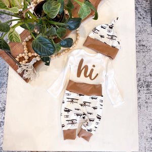 Airplane Newborn Set