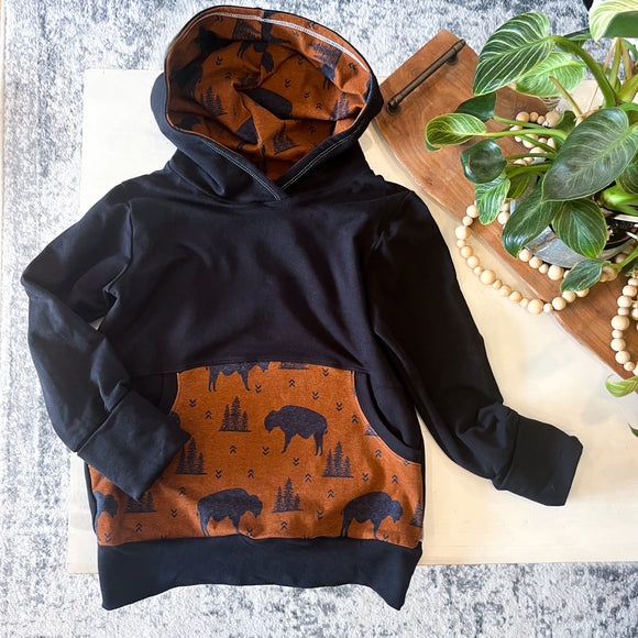 Bison Pocket Grow With Me Hoodie