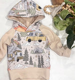 Retro camping Grow With Me Hoodie