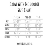 Glitter Leopard Grow With Me Hoodie