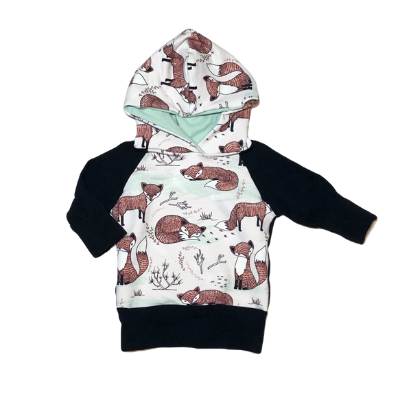 Mint Foxes Grow With Me Hoodie